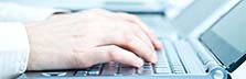 Picture of hands on a keyboard