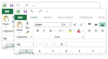 Excel window