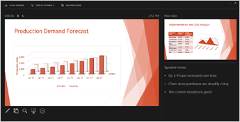 Presenter View - PowerPoint