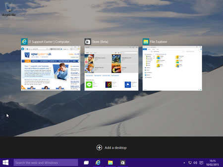Windows 10 - The Task View